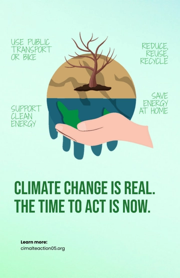 Free Climate Change Awareness Poster Template to Edit Online