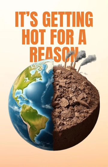 Free Climate Change Poster Globe Background Template to Edit Online