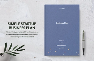 Simple Startup Business Plan Template