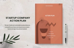 Startup Company Action Plan Template