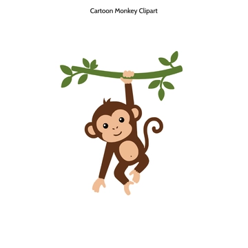 Free Cartoon Monkey Clipart to Edit Online