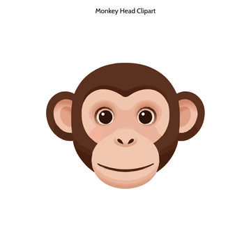 Free Monkey Head Clipart to Edit Online