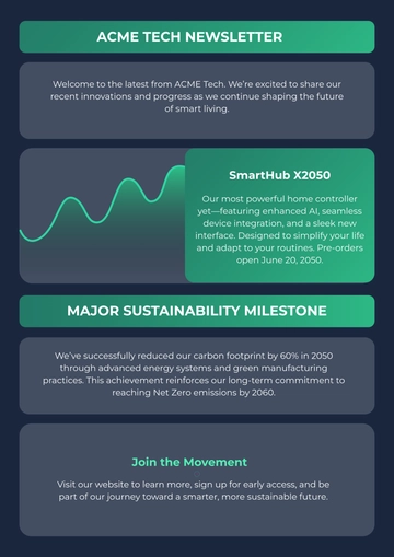 Free Simple Newsletter Layout Template to Edit Online