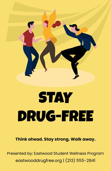 Free Drug Awareness Poster Background Frame Template to Edit Online