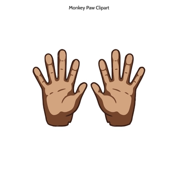 Free Monkey Paw Clipart to Edit Online