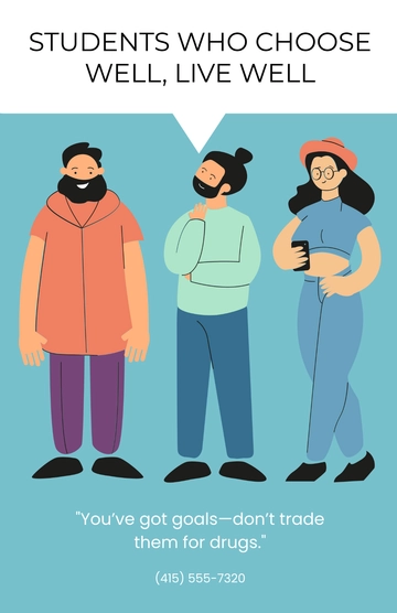 Free Student Drug Awareness Poster to Edit Online