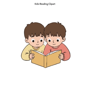 Free Kids Reading Clipart to Edit Online