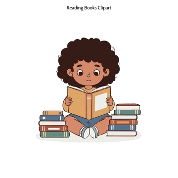 Free Reading Books Clipart to Edit Online