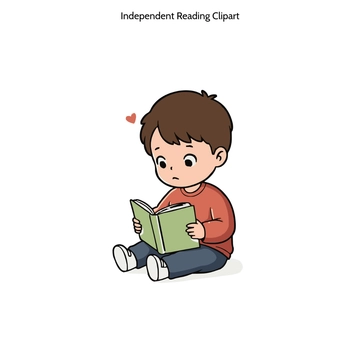 Free Independent Reading Clipart to Edit Online