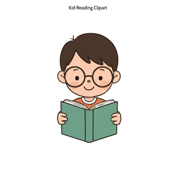 Free Kid Reading Clipart to Edit Online