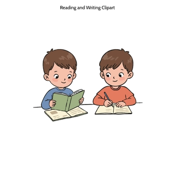 Free Reading and Writing Clipart to Edit Online