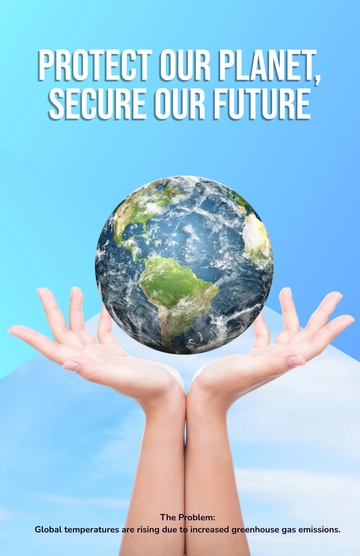 Free Gradient Climate Change Poster Template to Edit Online