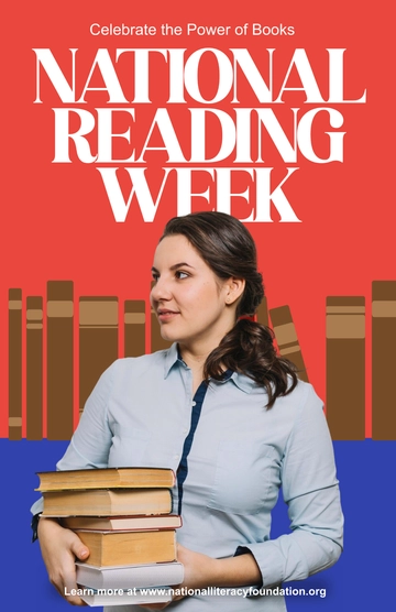 Free National Reading Poster Template to Edit Online