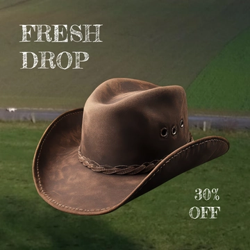 Free Cowboy Hat Etsy Photo Template to Edit Online