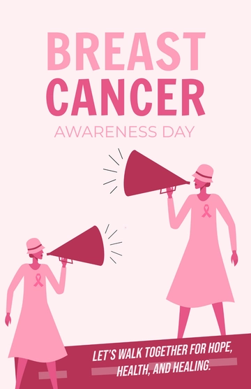 Free Breast Cancer Awareness Poster Template to Edit Online