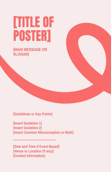 Free Blank HIV AIDS Guidelines Poster Template to Edit Online