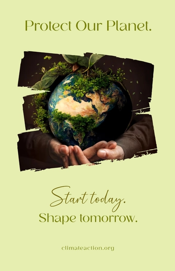 Free Action Now Climate Change Poster to Edit Online
