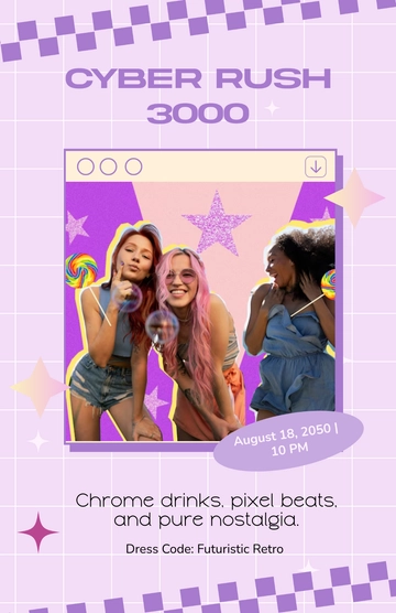 Y2K Aesthetic Poster Template