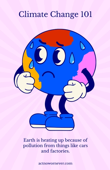 Free Climate Change Educational Poster to Edit Online