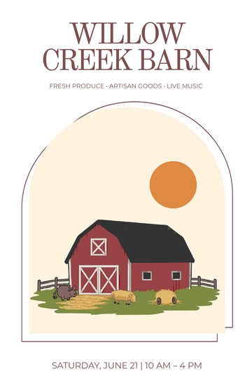 Free Aesthetic Rustic Poster Template to Edit Online