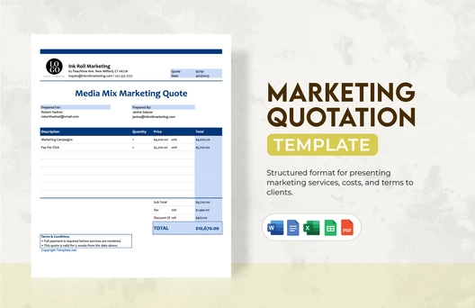 Marketing Quotation Template