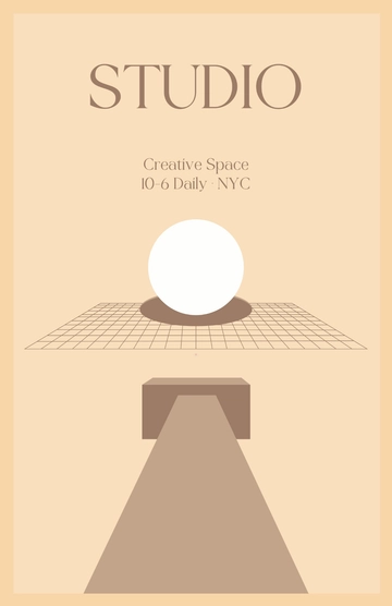 Free Minimalist and Aesthetic Poster Template to Edit Online