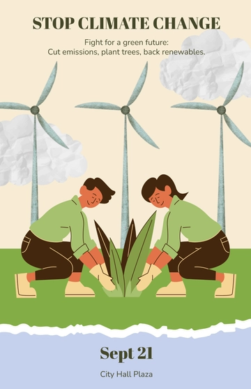 Free Climate Change Campaign Poster to Edit Online