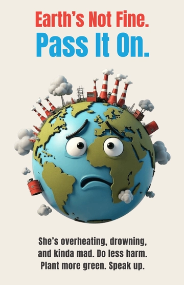 Free Nature Poster for Climate Change to Edit Online