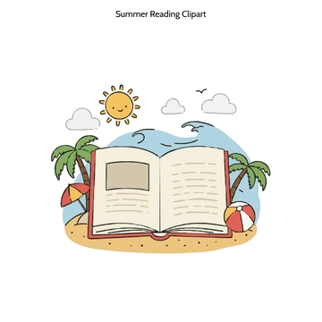 Free Summer Reading Clipart to Edit Online