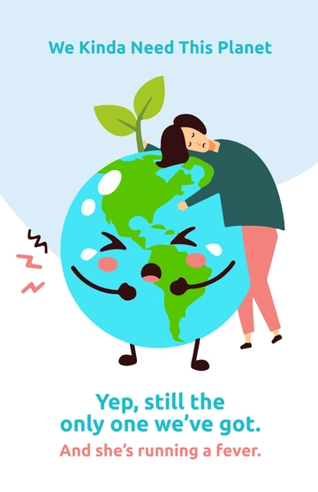 Free Earth Day Climate Change Poster to Edit Online