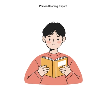 Free Person Reading Clipart to Edit Online