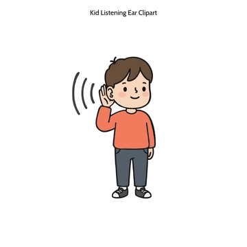 Free Kid Listening Ear Clipart to Edit Online