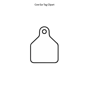 Free Cow Ear Tag Clipart to Edit Online