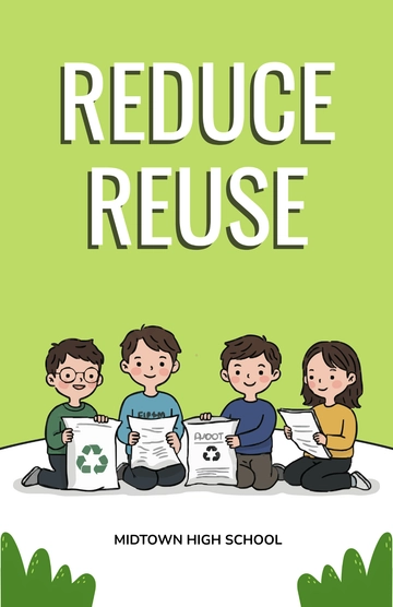 Free Recycle Poster for School Template to Edit Online