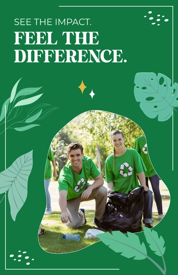 Free Photocentric  Recycle Poster Template to Edit Online