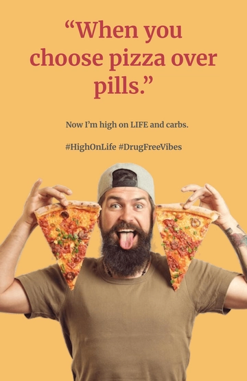 Free Drug Free Poster Meme Template to Edit Online