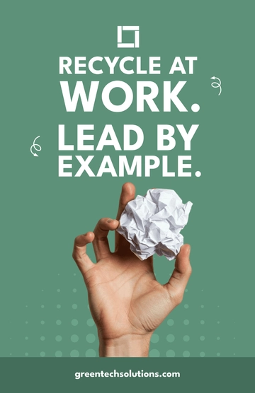Free Professional Recycle Poster for Office Template to Edit Online Free Professional Recycle Poster for Office Template to Edit Online