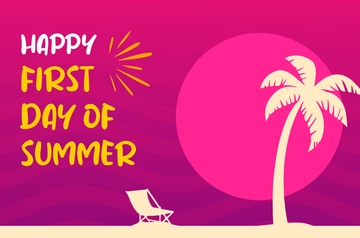 Free First Day of Summer Template to Edit Online