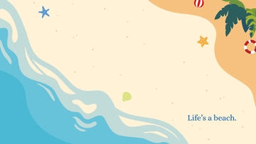 Free Summer Beach Background Template to Edit Online
