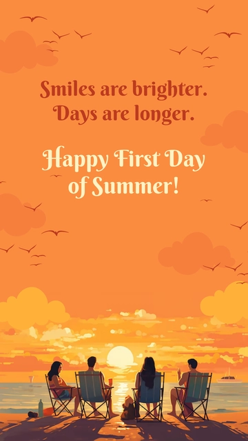 Free Happy First Day of Summer Template to Edit Online