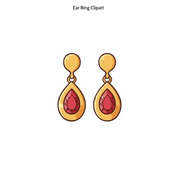 Free Ear Ring Clipart to Edit Online