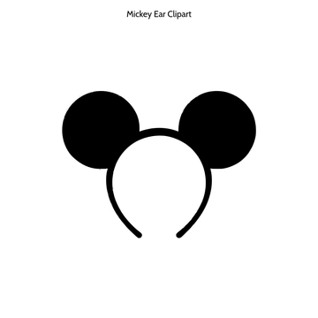 Free Mickey Ear Clipart to Edit Online