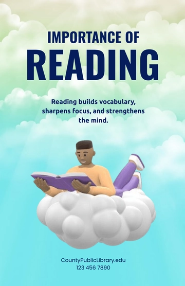 Free Importance of Reading Poster Template to Edit Online