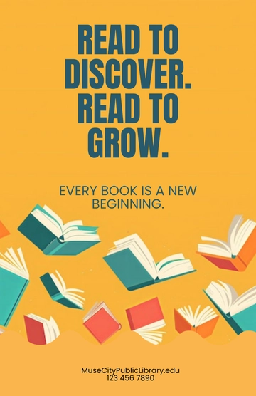 Free Inspirational Reading Poster Template to Edit Online