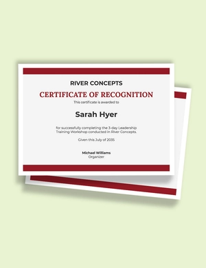 Corporate Trainer Certification Template