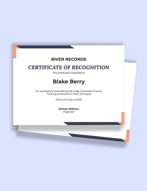 Editable Music Certificate Template