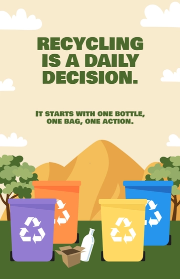 Free Editable Recycle Multicolor Poster Template to Edit Online Free Editable Recycle Multicolor Poster Template to Edit Online
