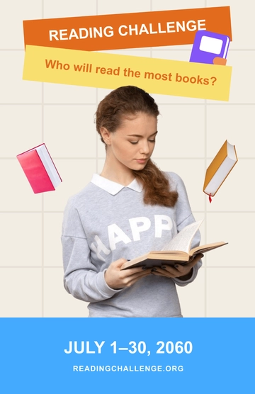 Free Reading Competition Poster to Edit Online