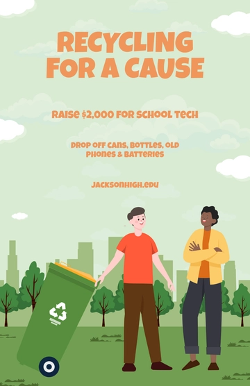 Free Fundraising Recycling Drive Poster Template to Edit Online Free Fundraising Recycling Drive Poster Template to Edit Online