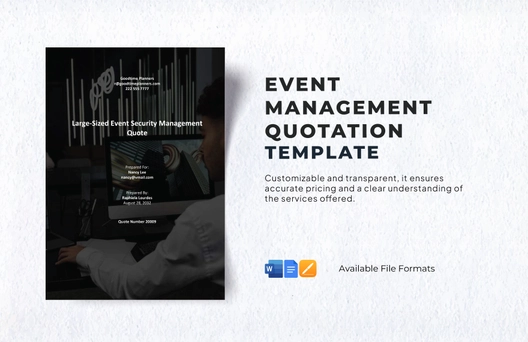 Event Management Quotation Template